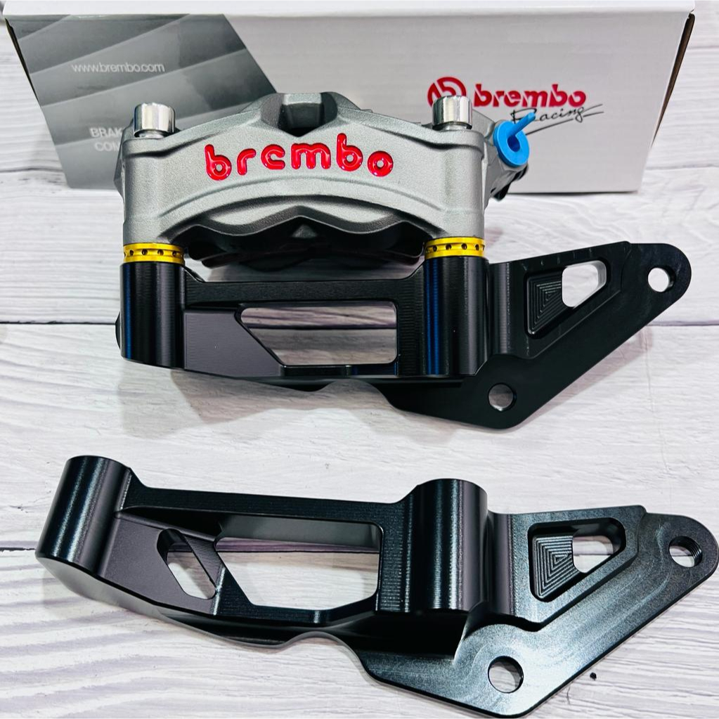 NVX NMAX BREMBO CALIPER FRONT BRACKET 100MM 108MM HITAM CNC FOR M3 M4