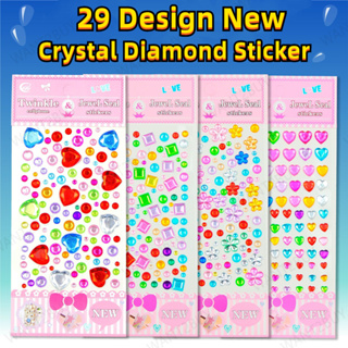 Kids Gem Crystal Acrylic Diamond Self Adhesive Stickers for Girl Creative  DIY Craft Decoration Scrapbook Sticker