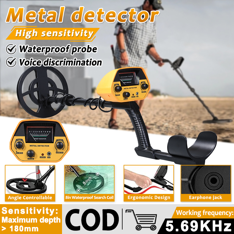 Underground Metal Detector High Sensitivity Jewelry Treasure Gold 