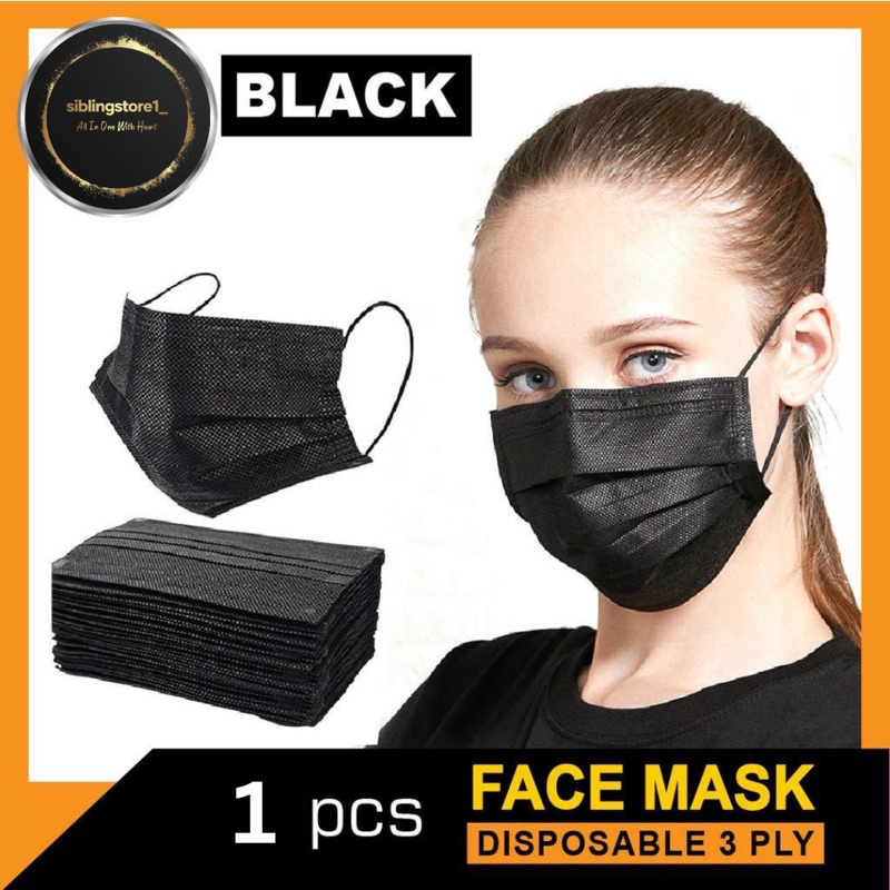 🇲🇾Ready Stock🇲🇾1 PCS Face Mask Disposable 3ply Face Mouth Mask Filter