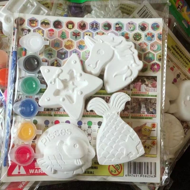 DIY Plaster Model Painting Graffiti Toy Cute Gypsum kids painted