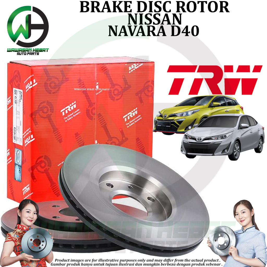 Toyota Vios NCP151 , Yaris NSP151 E J G Front / Rear Brake Disc Rotor ...