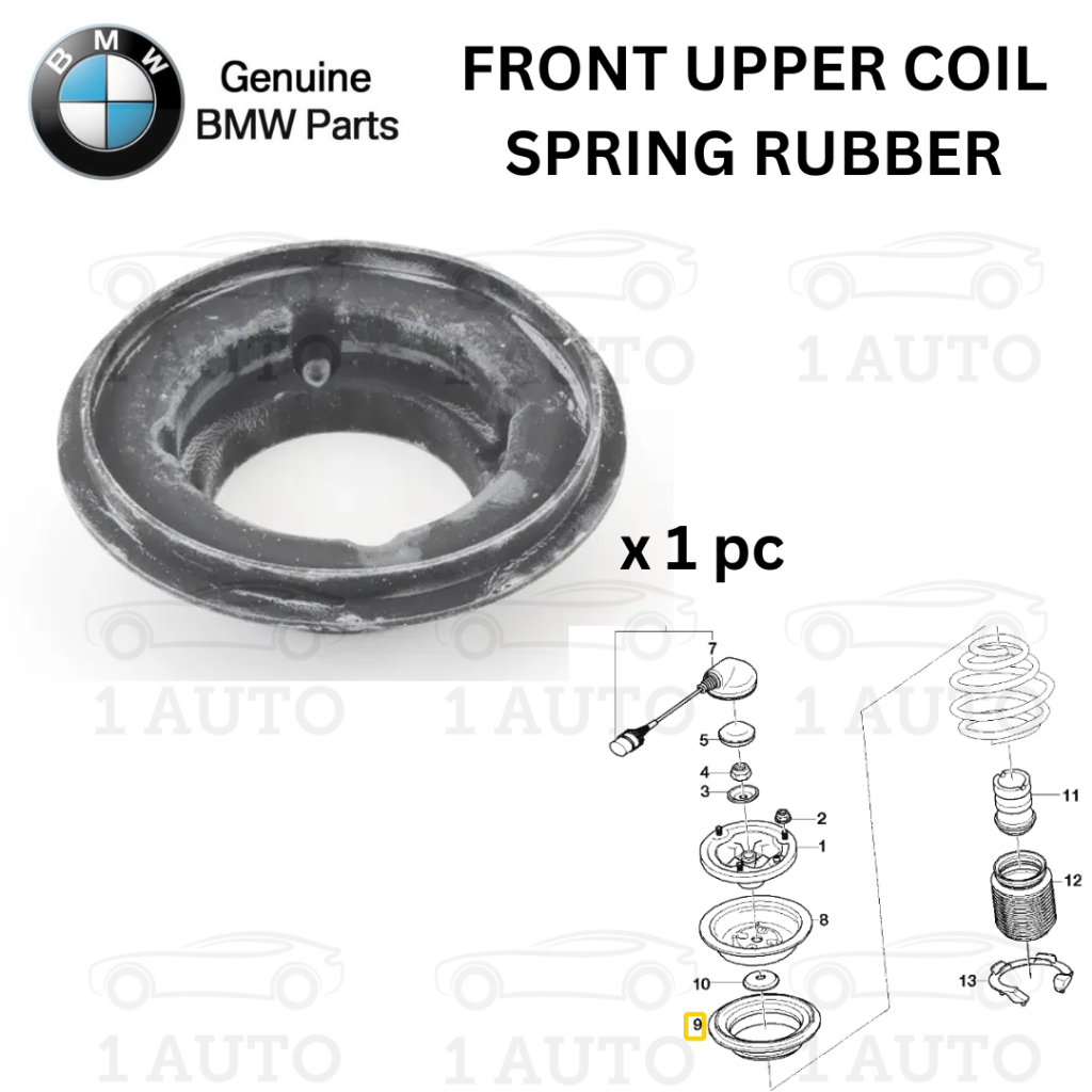 (GENUINE BMW PARTS) FRONT UPPER COIL SPRING RUBBER BMW E46 M3 E60 M5