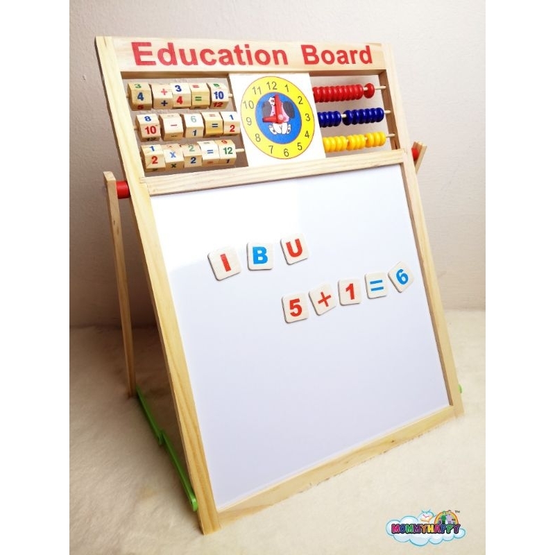 MULTIPURPOSES MAGNETIC PICTURES WRITE PLANK DOUBLE SIDED WHITE BOARD ...