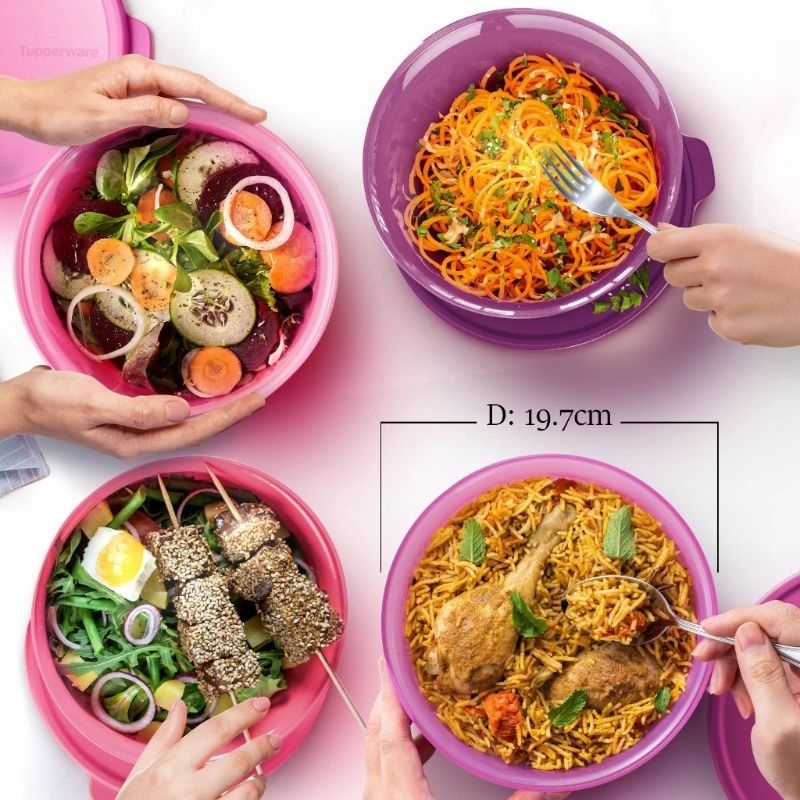 Tupperware Aloha Bowl 1.0L (1pc)*Random Colour* | Shopee Malaysia