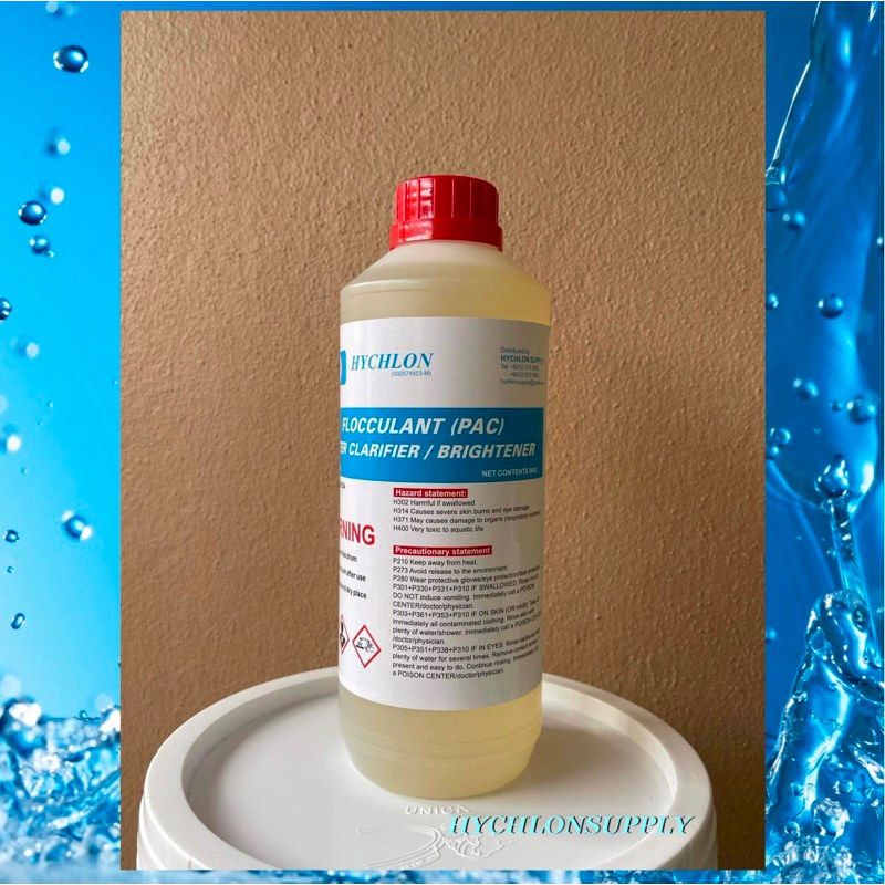 FLOCCULANT (PAC) Water Clarifier / Brightener (Flocculant Liquid) 1KG ...