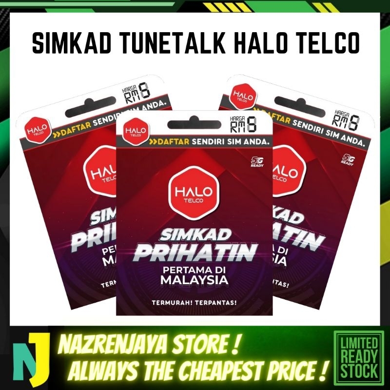 HALO TELCO TUNETALK SIM CARD PREPAID + UNLIMITED INTERNET DATA & CALLS ...