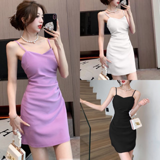 French Elegant Strap Midi Dress Office Lady Casual Even Party Dress Women  Beach Sleeveless One Piece Dress Korean Summer 2023 - Dresses - AliExpress