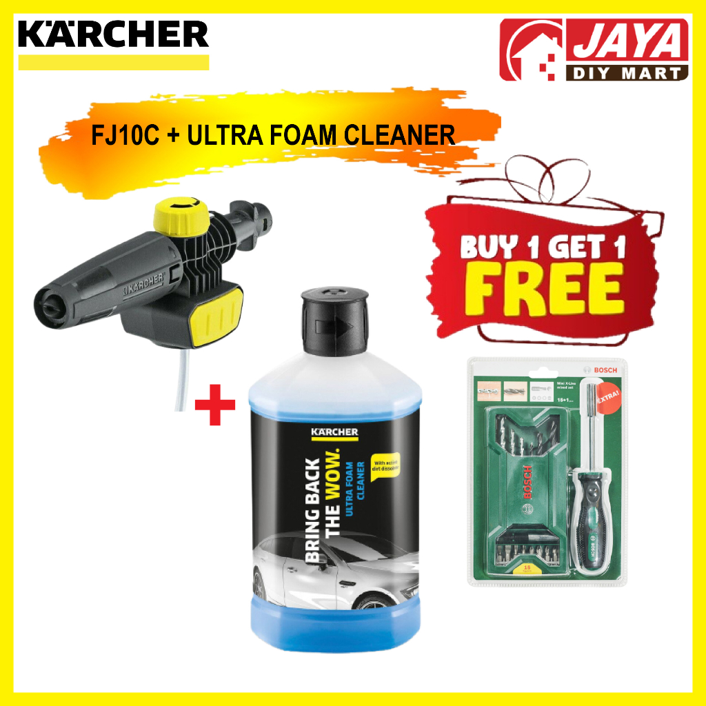 KARCHER FJ 10 C CONNECT 'N' CLEAN FOAM JET + ULTRA FOAM CLEANER