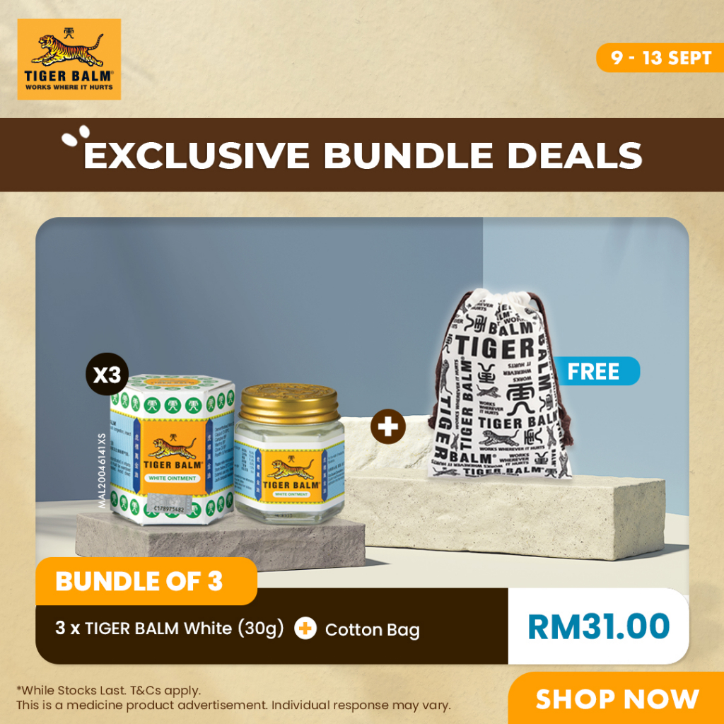 [Bundle of 3] Tiger Balm White (30G) | Shopee Malaysia
