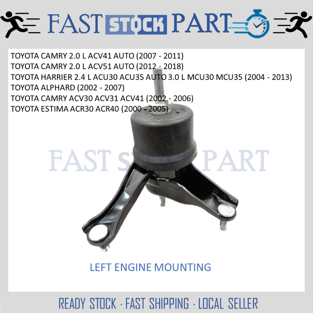 1PC LEFT ENGINE MOUNTING -12372-28020 TOYOTA CAMRY ACR30 ACR40 ACV41 ...
