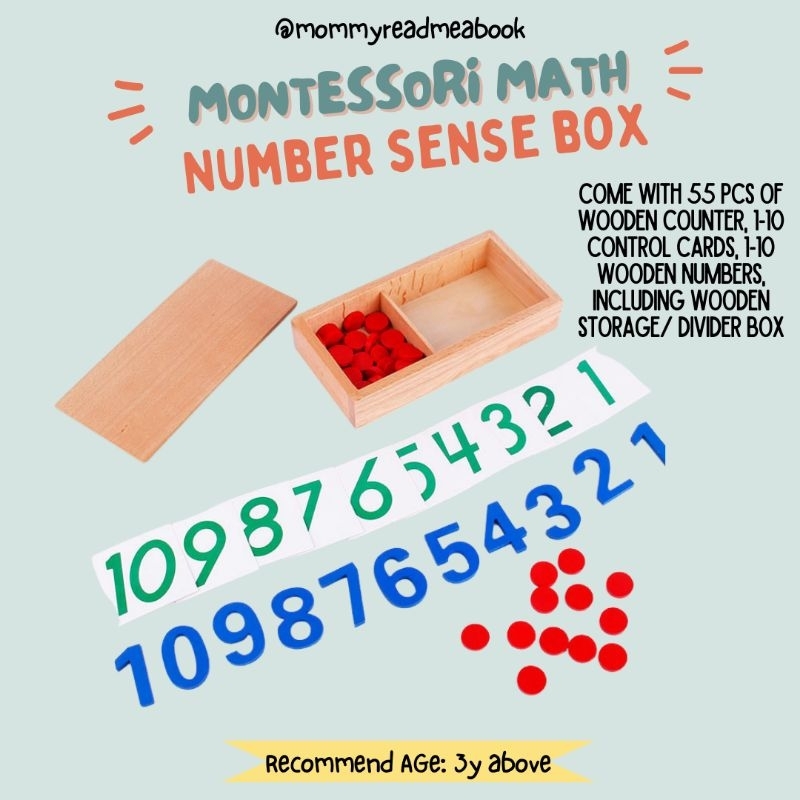 Montessori Mathematics Counter Box.Math Manipulatives Counter Shopee