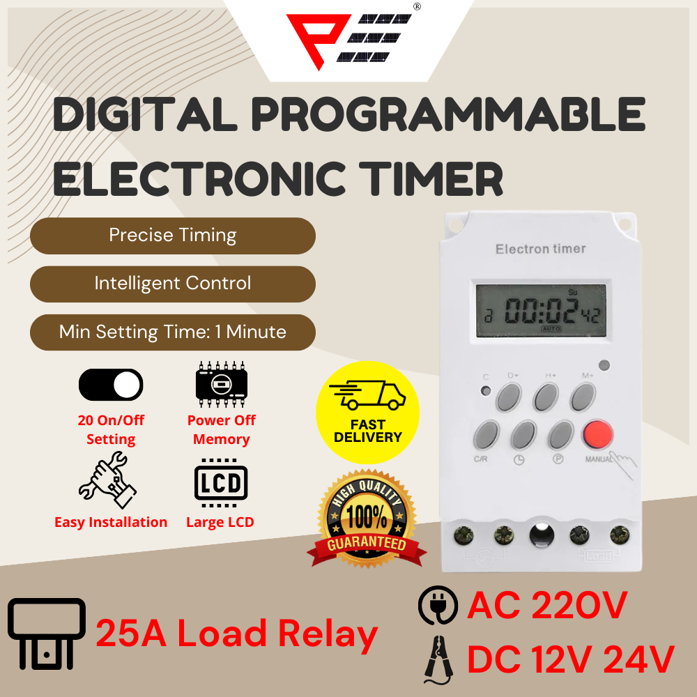 KG316TII AC Timer/DC Timer 220V/12V Digital Programmable Electronic