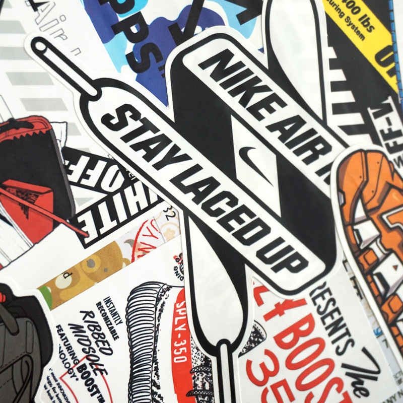 (PREMIUM DESIGNER STICKER) 27pcs AIR JORDAN FANS Vinyl Decal graffiti ...