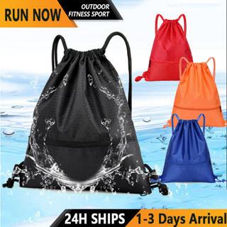 Waterproof Oxford Drawstring Backpack Nylon Sports Bag Aesthetic