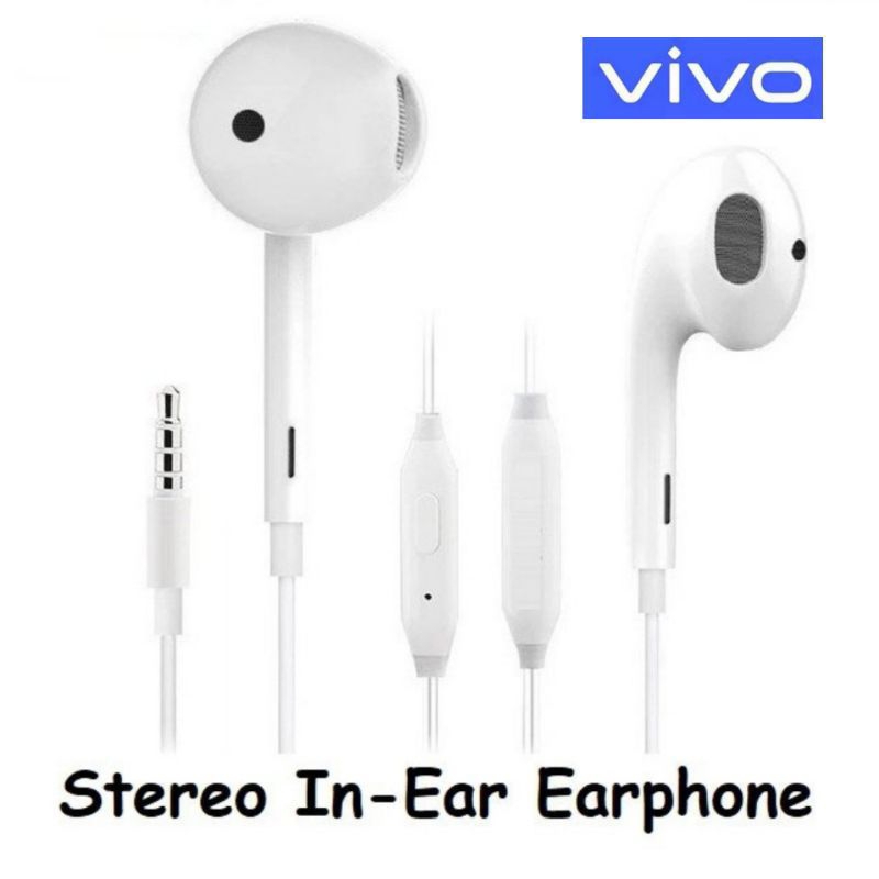 New Earphone Vivo Y12S Y01 Y17 Y19 Y20 Y21 Y26 Y30 Y35 Y36 T1 V19