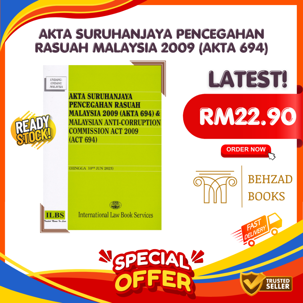 [Hingga 10hb Jun 2023] Akta Suruhanjaya Pencegahan Rasuah Malaysia 2009 ...