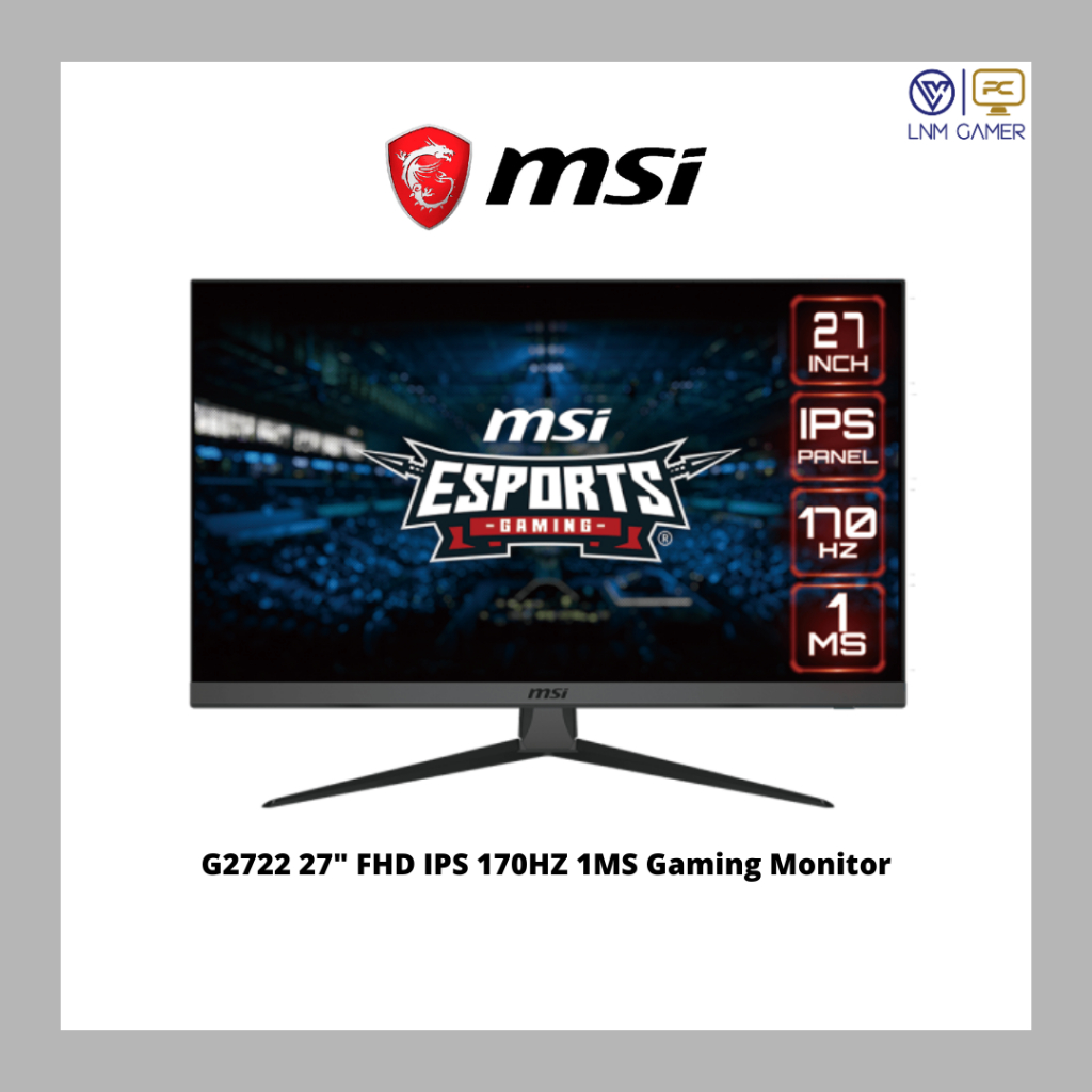 MSI Optix G2722 27" FHD IPS 170HZ 1MS 300Nits AMD FREE SYNC Gaming ...