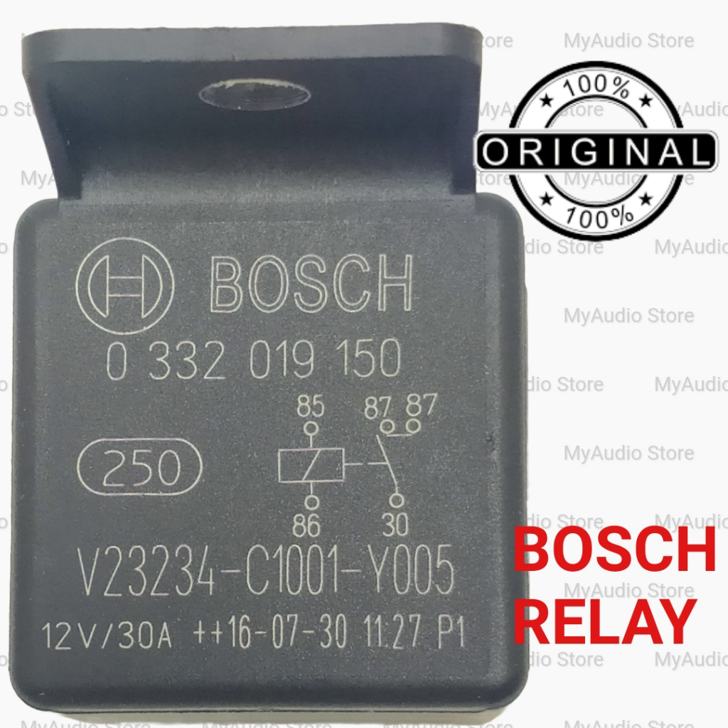 BOSCH 12V 30A 5 PIN 87 AUTOMOTIVE RELAY | Shopee Malaysia