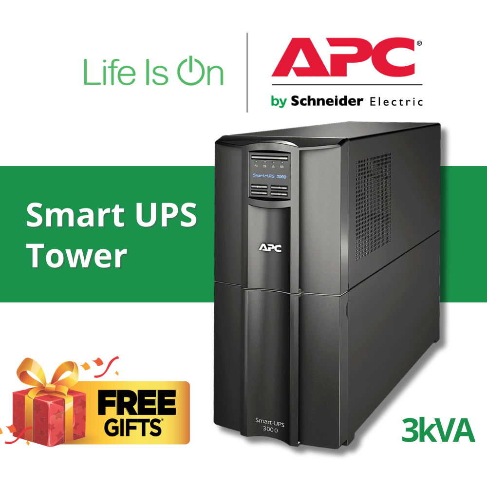 APC Smart-UPS SMT3000INCITE, Line Interactive, 3kVA, Tower, 230V, 8x ...