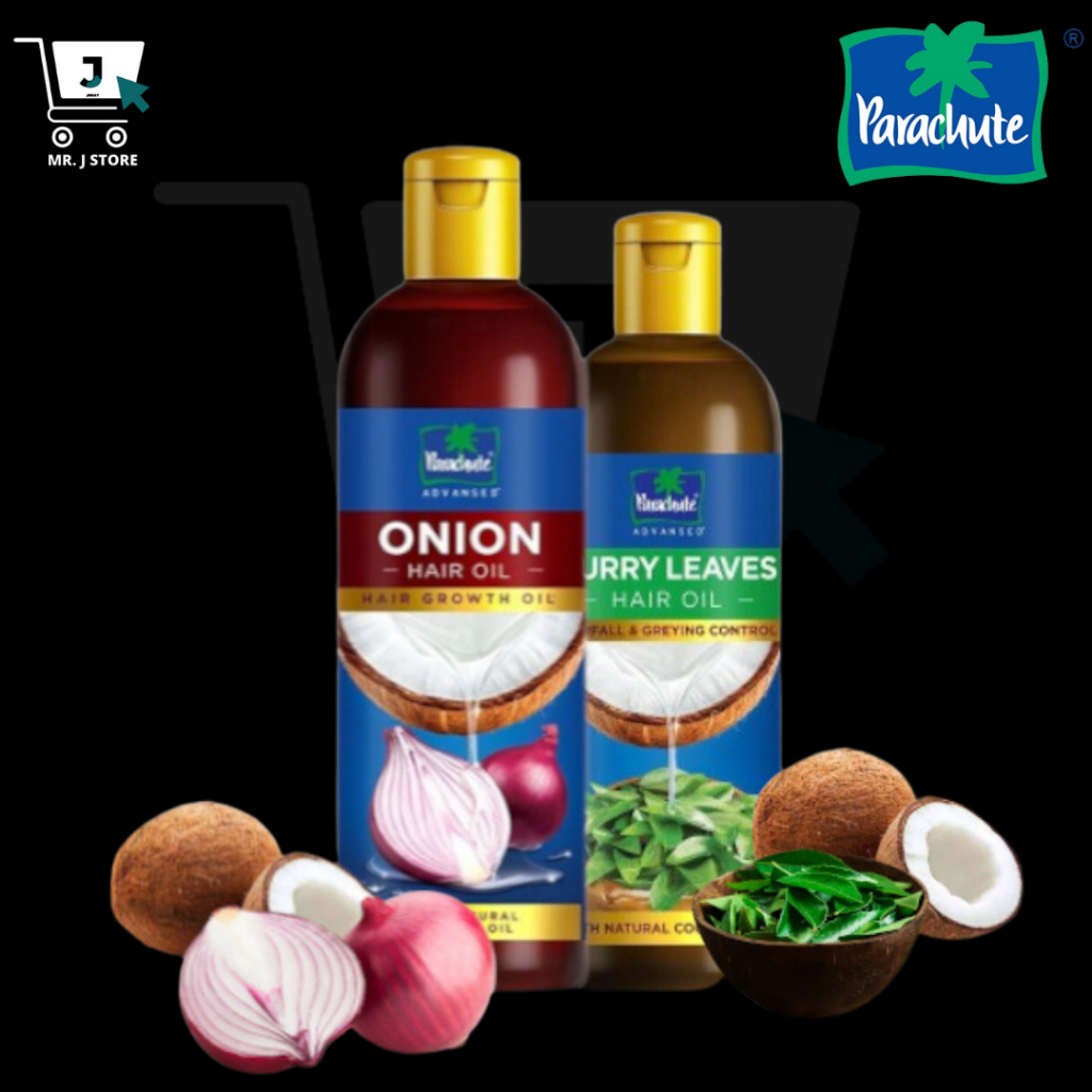 Parachute Advansed Onion Hair Oil for Hair Growth and Hair Fall Control with Natural Coconut Oil