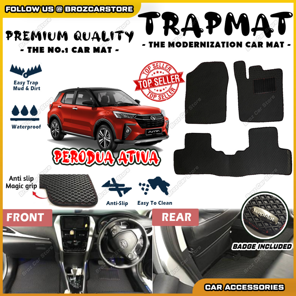 🚗 TRAPMAT PERODUA ATIVA CarMat For Ativa Customize Carpet Car Floor Mat ...