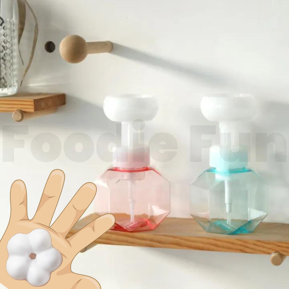 Flowershaped hand sanitizer Flower Foaming Bottle foam pump bottle Liquid Soap Whipped Mousse