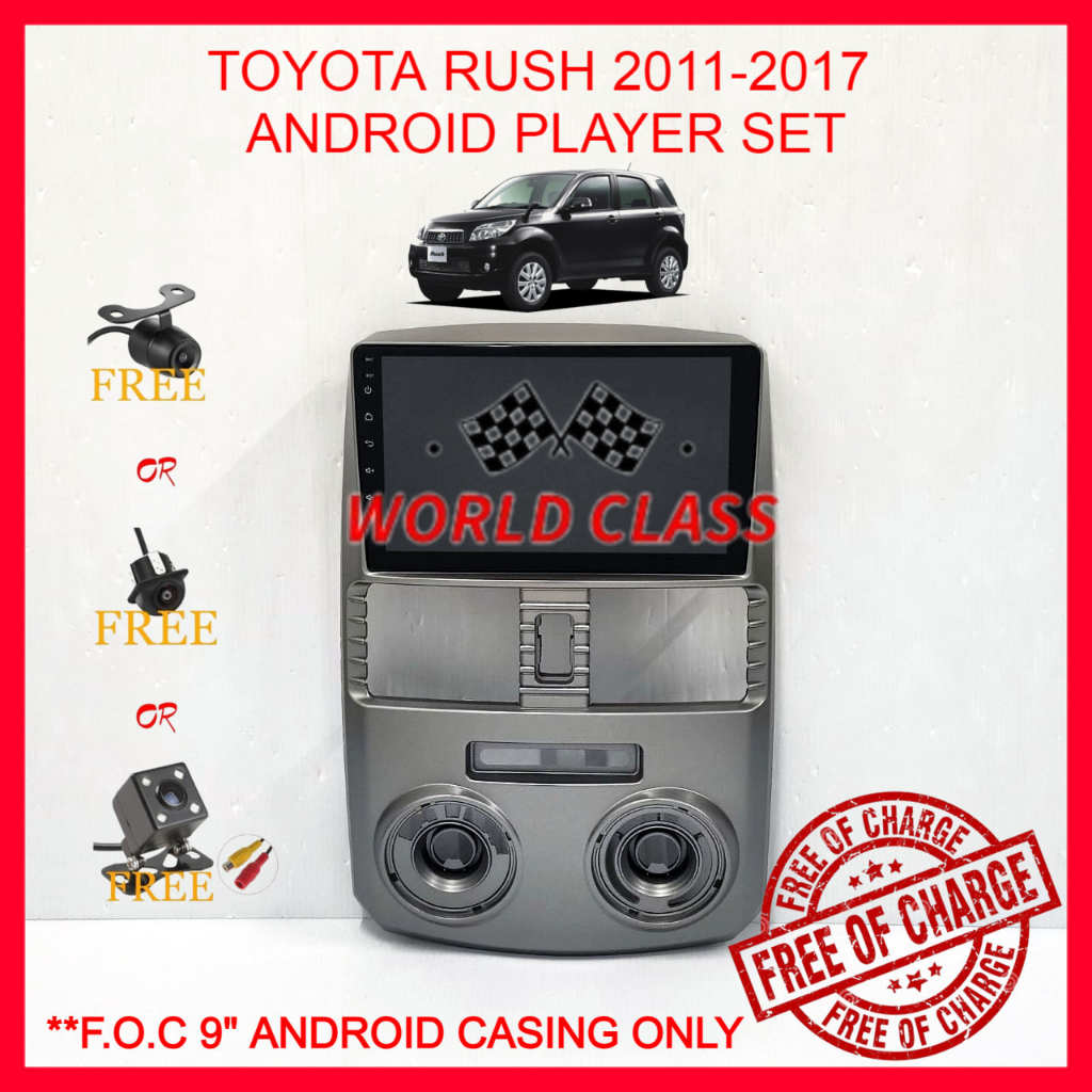 TOYOTA RUSH 2011-2017 ANDROID 9