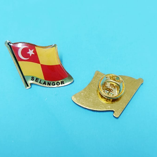 SELANGOR COLLAR PIN FLAG LENCANA LAPEL PIN MALAYSIA MERDEKA Shopee