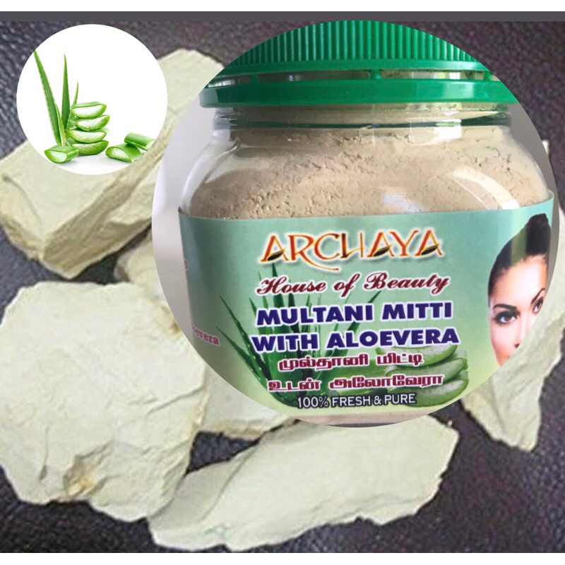MULTANI MITTI WITH ALOEVERA ( FULLER'S EARTH ) 100gm Shopee Malaysia