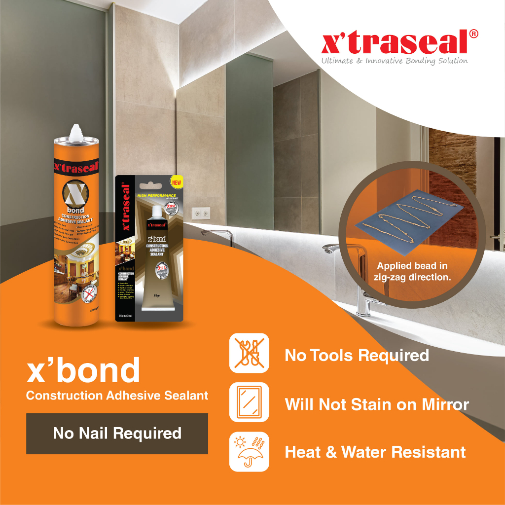X'traseal XBond / Maxbond Construction Adhesive Sealant (400gm) No