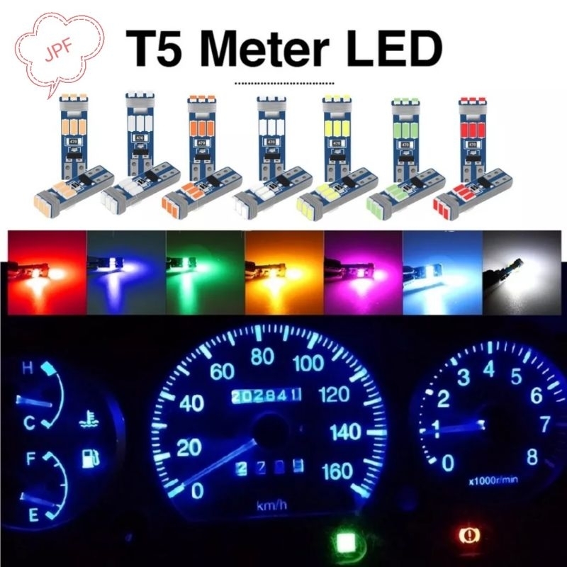 9SMD T5 car motorcycle Meter bulb dashboard light bulb wedge instrument ...