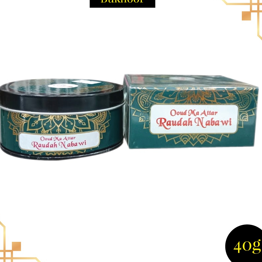 Bakhoor Oud Ma Attar Raudah Nabawi 40g Shopee Malaysia
