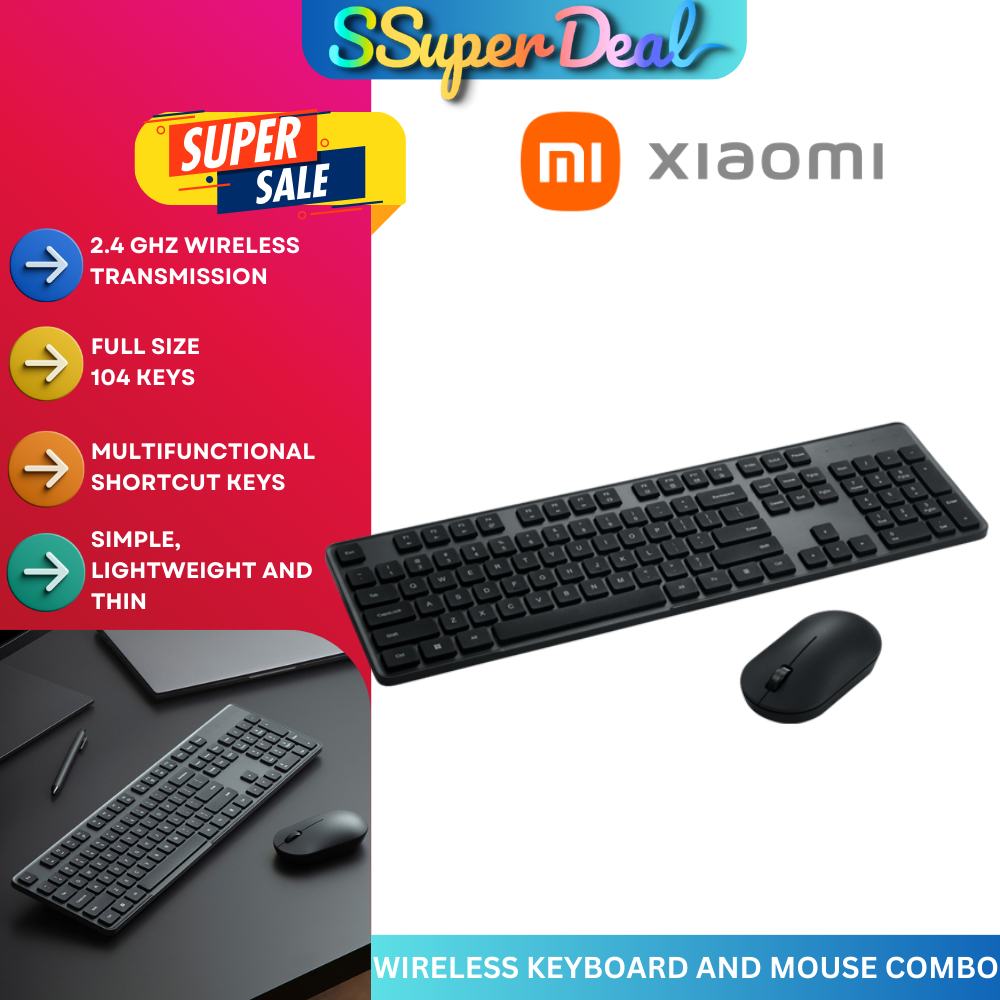 Xiaomi Wireless Keyboard and Mouse Combo (2.4GHz wireless transmission