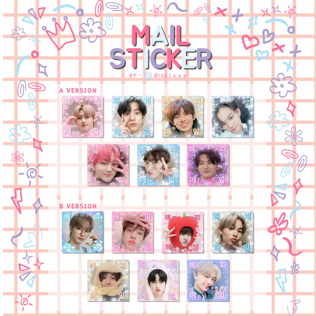 ENHYPEN MAIL STICKER SET | Shopee Malaysia