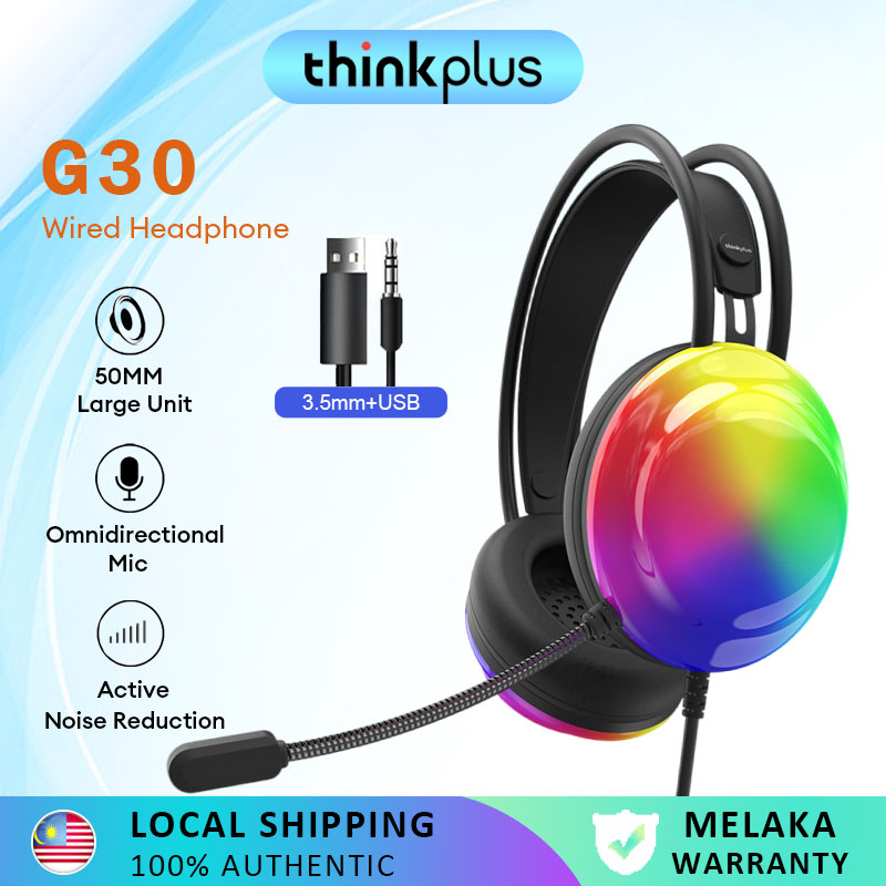 Lenovo G30 Headphone Gaming Headset with Mic New Wired Over Ear ...