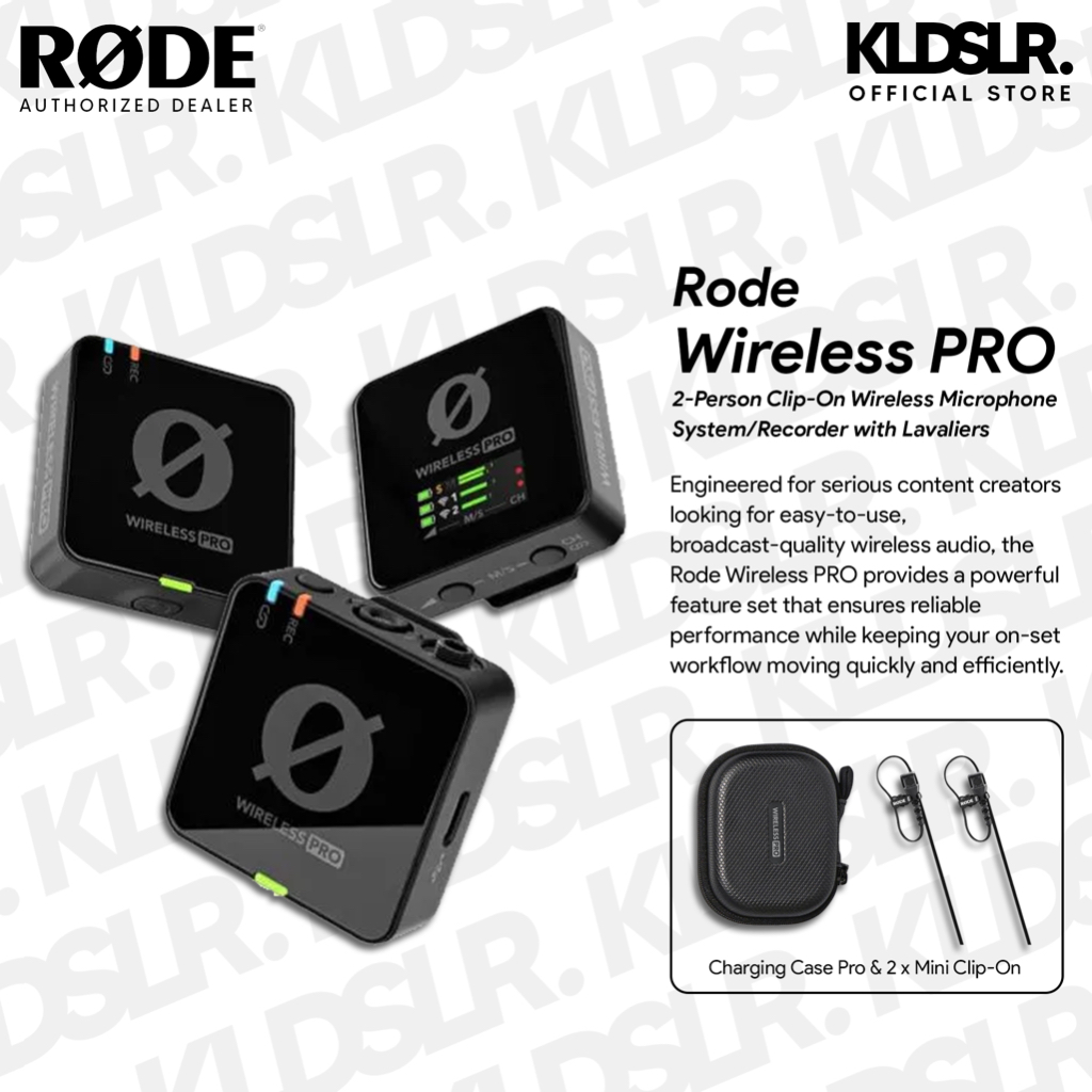 (READY STOCK) RODE Wireless PRO 2-Person Clip-On Wireless Microphone ...