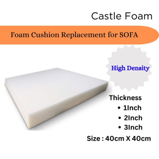 3 X 24 X 36 High Density Upholstery Foam Cushion chair Cushion Square Foam  for Dining Chairs, Wheelchair Seat Cushion Replacement 