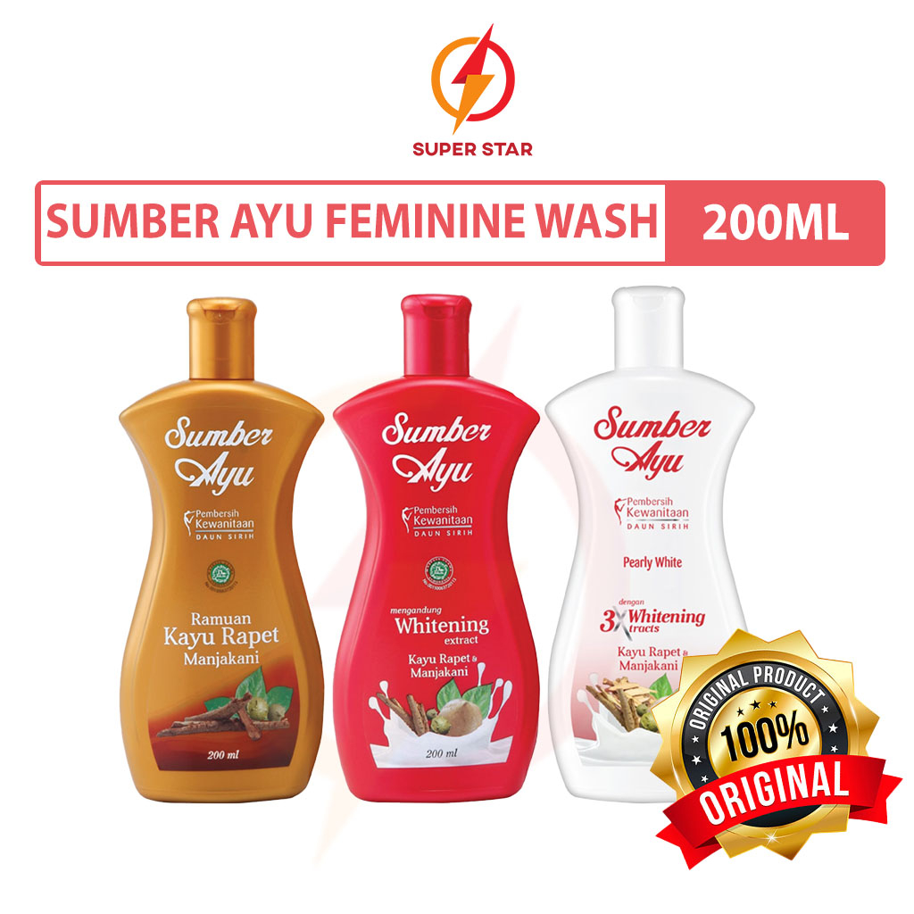 Sumber Ayu Premium Range Feminine Wash Whitening / Kayu Rapet/ Pearly