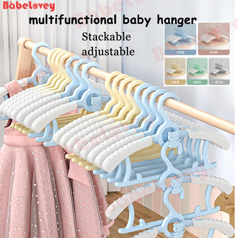 5PC Multifunctional Baby Hanger Kids Clothes Hanger Rack Etractable Hanger Non Slip Hanger For Baby Shopee Malaysia