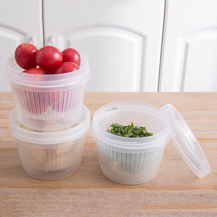 Kitchen Ginger and Garlic Storage Box Drain Seal Box 厨房生姜大蒜储存盒 排水密封盒 ...