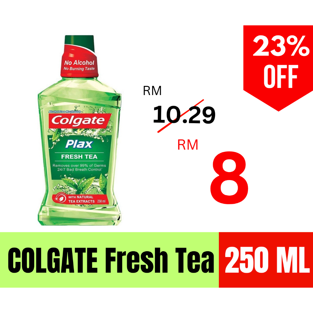 Colgate Plax Mouthwash Fresh Tea 250ml | Shopee Malaysia
