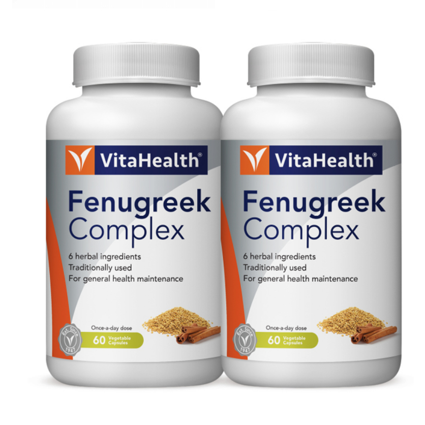 VITAHEALTH FENUGREEK COMPLEX 2X60 VEG CAPSULES [ORIGINAL PRODUCT
