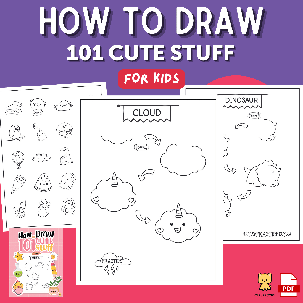 [pdf] How To Draw 101 Cute Stuff For Kids Printable , Cara Melukis 