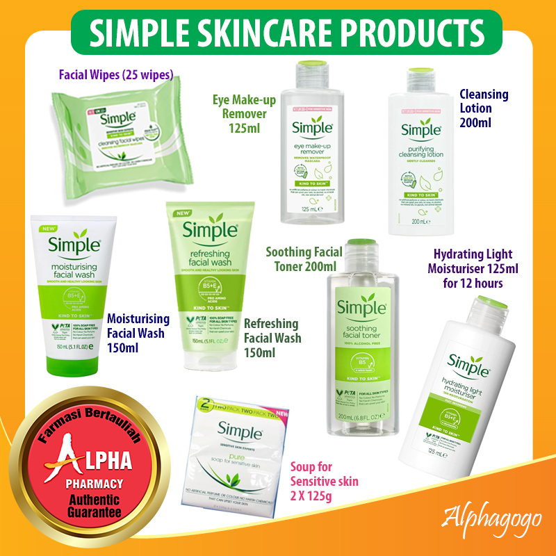 Simple Sensitive Skin Experts / Skincare Products (Facial Wash