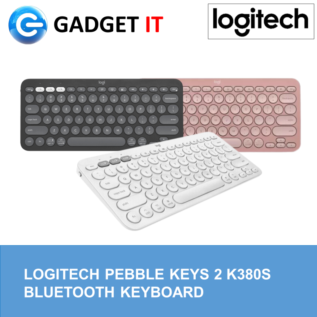 LOGITECH PEBBLE KEYS 2 K380S,MULTI DEVICES BLUETOOTHE WIRELESS KEYBOARD ...