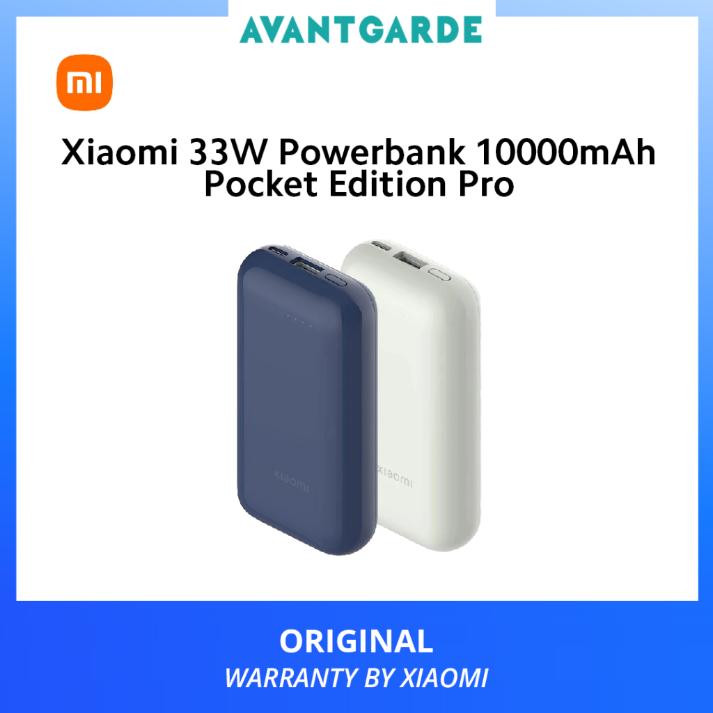 Xiaomi 33W Powerbank 10000mAh Pocket Edition Pro 6 Months Warranty By Xiaomi Malaysia Shopee