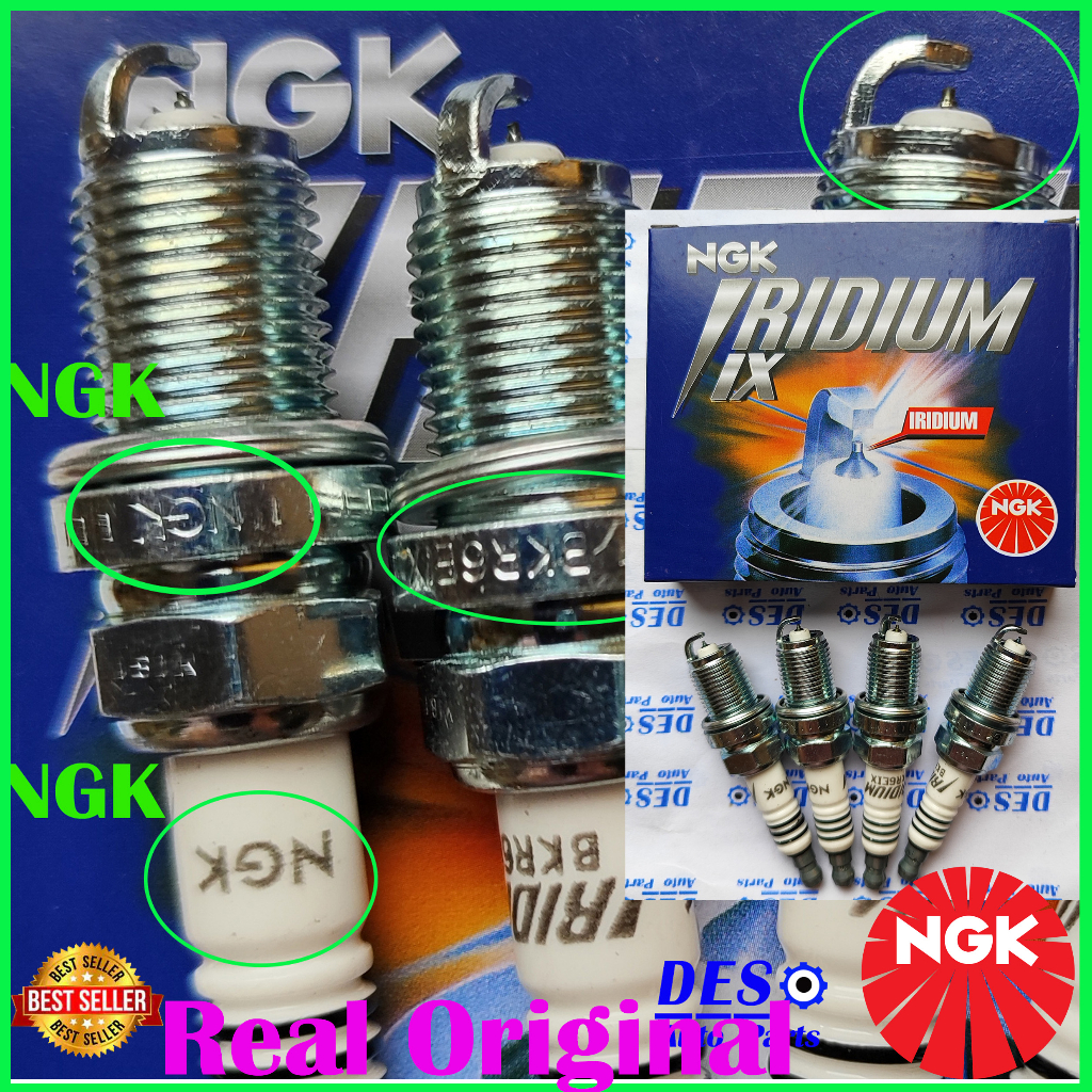 (4 Pcs)NGK Iridium Spark Plug Myvi, Toyota, Kia, Kelisa, Viva, Kenari