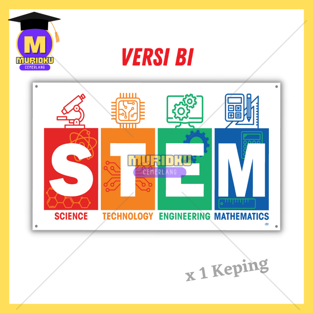 PAPAN TANDA untuk KEGUNAAN SEKOLAH KPM KKM TS25 IMFree STEM PINTU A B ...