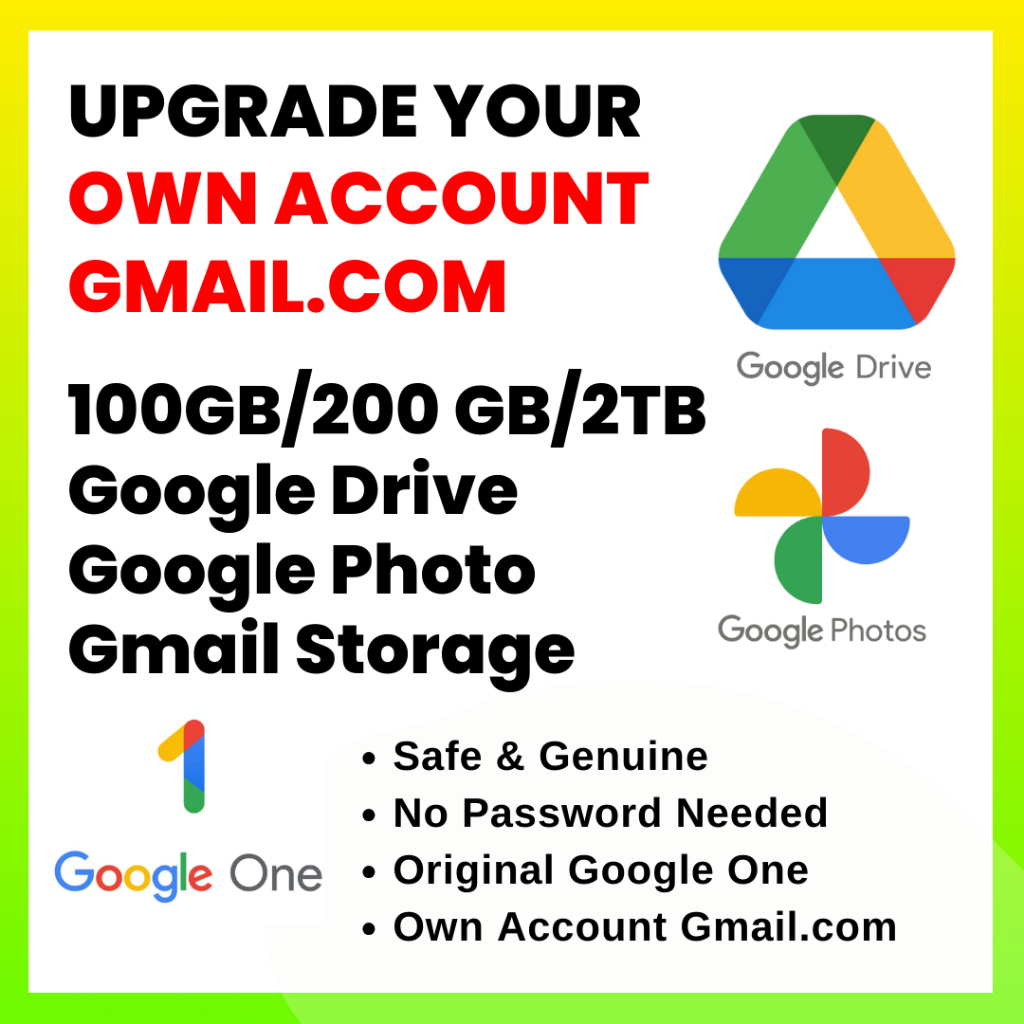 Google Drive Unlimited Storage Google One Google Photo + Google Drive